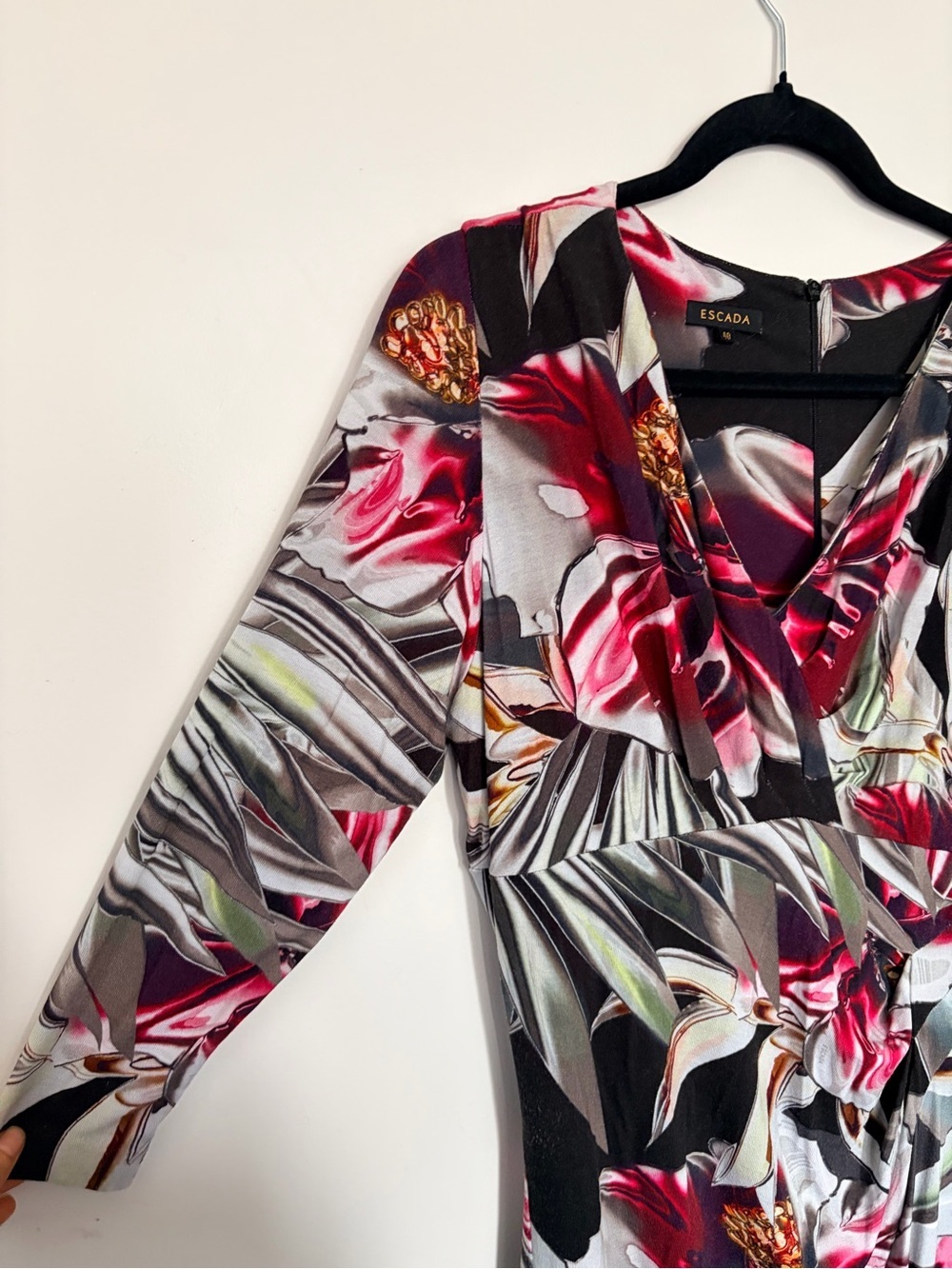 ESCADA Fantasy Manresa Stretchy Mid-length Dress - 40 - Picture 5 of 8